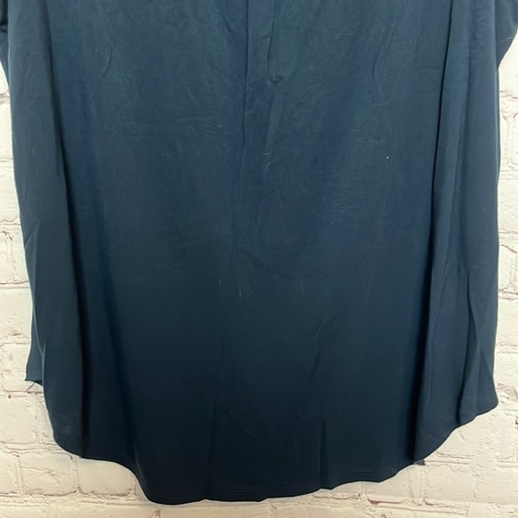 Ann Taylor LOFT Sleeveless Multimedia Covered Button Blouse - Picture 8 of 11